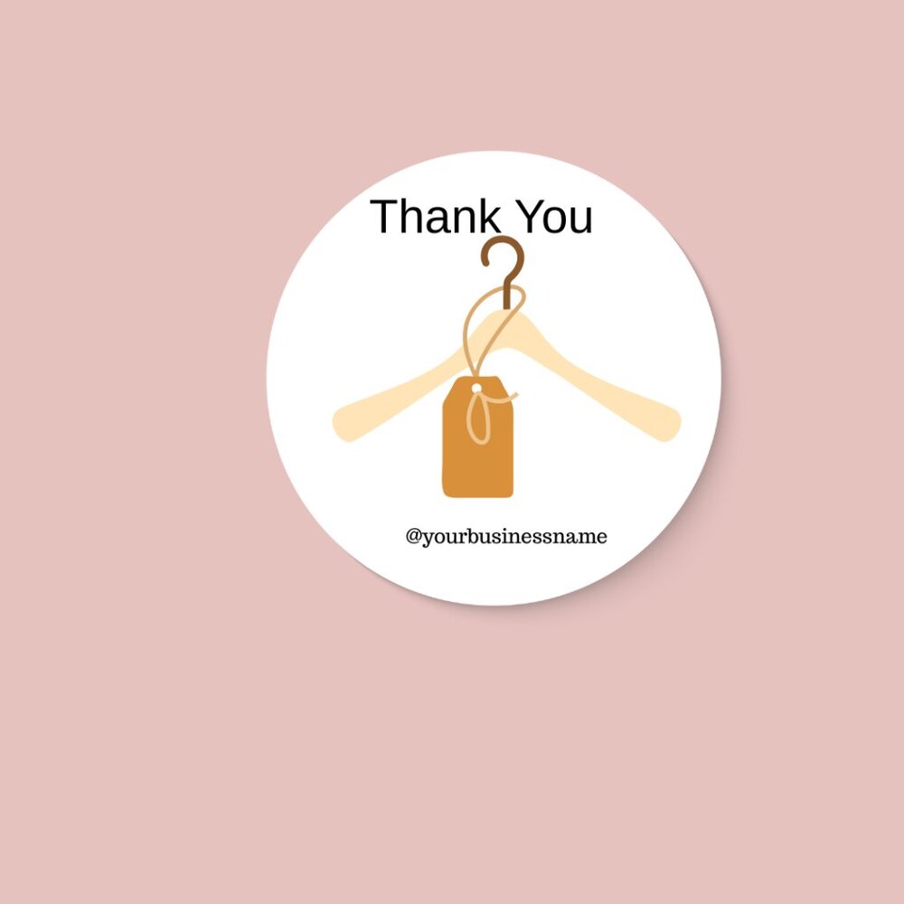 100 ct Thank You Stickers For Small Business Packaging